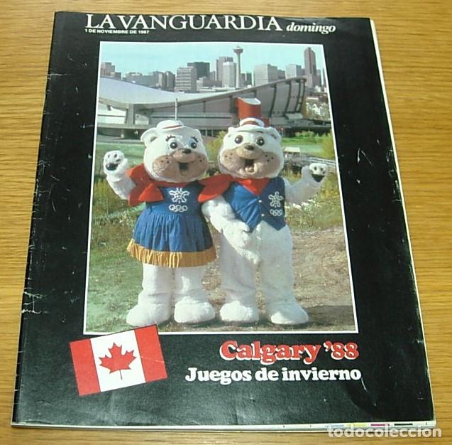 Coleccionismo Peri&oacute;dico La Vanguardia: Revista La Vanguardia Domingo JUEGOS OLIMPICOS CALGARY '88 JOAN BIBILONI entrevista 7 p&aacute;ginas