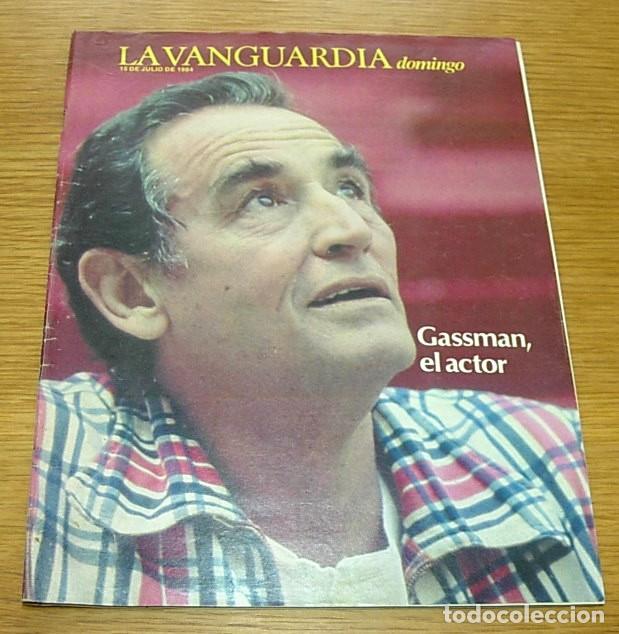 Coleccionismo Peri&oacute;dico La Vanguardia: Revista La Vanguardia Domingo VITTORIO GASSMAN Portada 84 JOSEP CARRERAS MARC BOLAN THE BEATLES SISA
