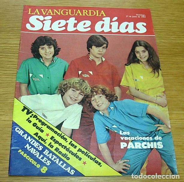 Coleccionismo Peri&oacute;dico La Vanguardia: Revista La Vanguardia Siete D&iacute;as PARCHIS Portada + 2 P&aacute;ginas 1982 BARON ROJO