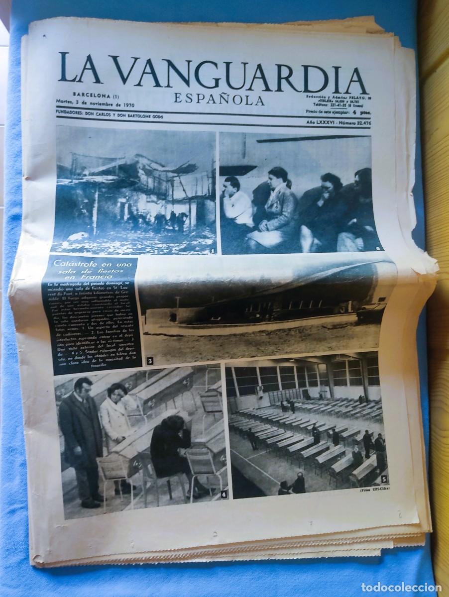 Coleccionismo Peri&oacute;dico La Vanguardia: PERIODICO ORIGINAL LA VANGUARDIA ESPA&Ntilde;OLA 3 NOVIEMBRE DE 1970 N&ordm; 32476