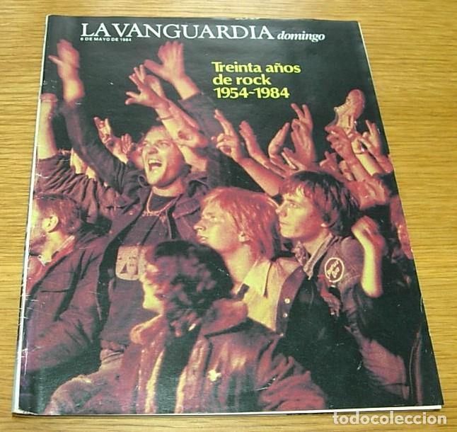 Coleccionismo Peri&oacute;dico La Vanguardia: Revista La Vanguardia Domingo 30 A&Ntilde;OS DE ROCK 1954-1984 1er Fasc&iacute;culo 24 Pgs ELVIS PRESLEY y otros