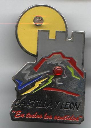 Pins de colecci&oacute;n: PIN LUMINOSO DE CASTILLA LE&Oacute;N ))