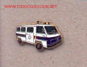 Pins de colecci&oacute;n: pinscnp-5. Furgon Patrulla CNP
