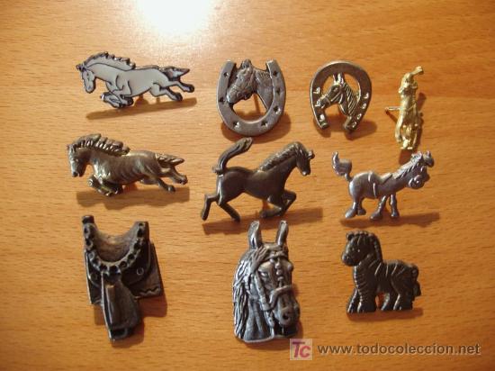 Pins de colecci&oacute;n: Super lote 10 pins caballos - ecuestre