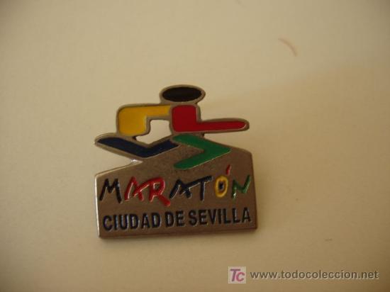 Pin's de collection: pin maraton ciudad de sevilla