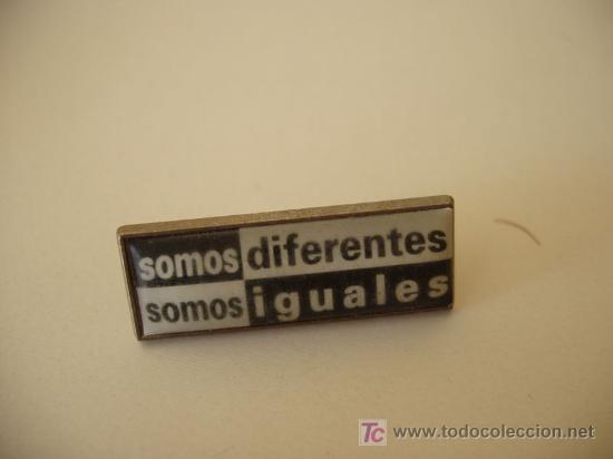 Pins de colecci&oacute;n: pin somos diferentes somos iguales - Foto 1