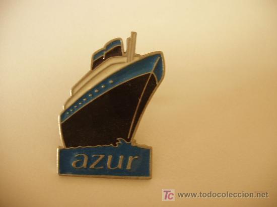 Pin's de collection: pin gran formato barco azur