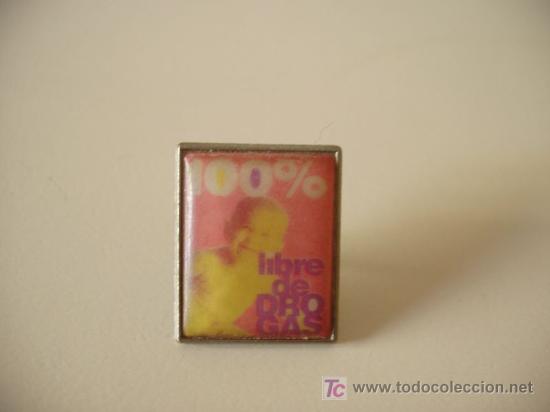 Sammlung von Pins: pin 100% libre de drogas
