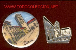 Pins de colecci&oacute;n: 2 PINS ** AINSA ** (PROV. HUESCA)