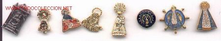 Pins de colecci&oacute;n: 13lote-reli2. Lote de 8 Pins Religiosos. Virgenes