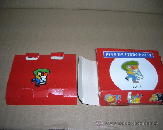 Pins de colecci&oacute;n: PIN DE LIBROPOLIS, N&ordm; 7. COLECCI&Oacute;N CREADA POR MARISCAL. A&Ntilde;OS 90. NUEVO, CON SU CAJA.