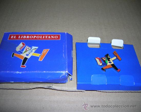 Pins de colecci&oacute;n: PIN EL LIBROPOLITANO. MASCOTA DE LA CAMPA&Ntilde;A ESPA&Ntilde;A LEE. DISE&Ntilde;ADO POR MARISCAL. A&Ntilde;OS 90.