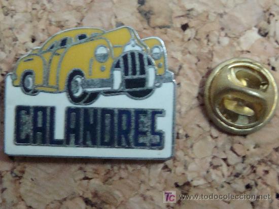 Pin's de collection: PIN DE COCHES. CALANDRES. RENT A CAR DE LUJO. AMARILLO. ORIGEN FRANCIA. A&Ntilde;OS 90. .