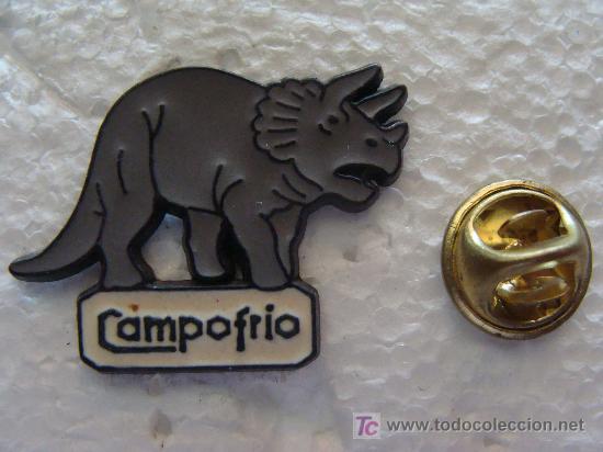 Pins de colecci&oacute;n: PIN DE CINE / DINOSAURIOS. BRONTOSAURIO GRIS. CAMPOFR&Iacute;O. METAL. A&Ntilde;OS 80-90.
