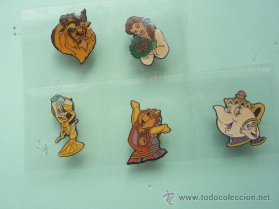 Pins de colecci&oacute;n: Coleccion de pins de la Bella y la Bestia - Foto 1