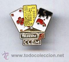Pins de colecci&oacute;n: Pin France Telecom - Cartas Poker