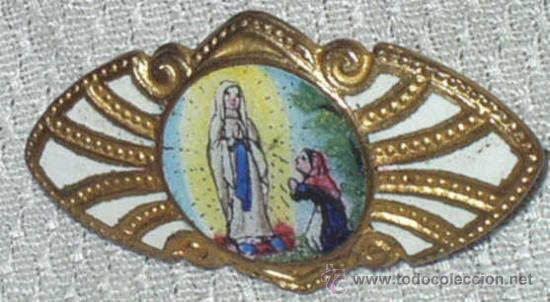 Pins de colecci&oacute;n: MANIFESTACION DE LA VIRGEN, PIN ESMALTADO. CA 1920.