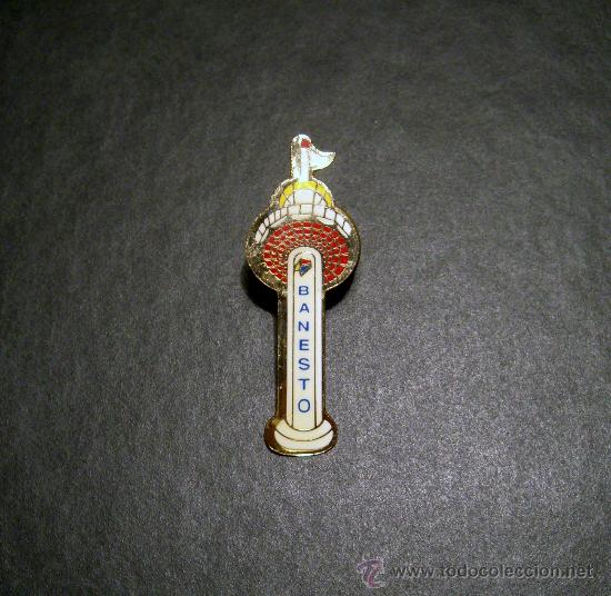 Pins de cole&ccedil;&atilde;o: PIN DE LA TORRE BANESTO -- EXPO 92 SEVILLA - EXPOSICI&Oacute;N UNIVERSAL 1992 - BANCO - ARQUITECTURA