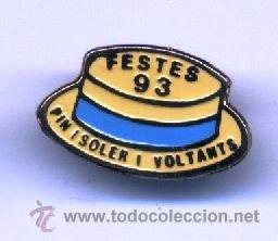 Pins de cole&ccedil;&atilde;o: PIN SOMBRERO CANOTIER. FESTES BARRI. FIESTAS BARRIO PIN I SOLER. 1993. TARRAGONA. PINS.
