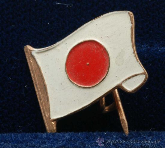 Pin's de collection: Insignia pin esmalte Bandera japon a&ntilde;os 50