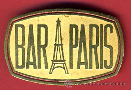 Pins e Spille di collezione: super pin , bar paris   ,  4,50  x  3  cms. chapa con aguja en reverso