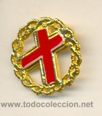 Pins de colecci&oacute;n: 13-1758. Pin Cruz y Corona de Espinas