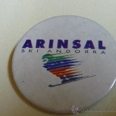 Pins de colección: CHAPA/BADGGE ARINSAL-SKI ANDORRA - PTAT.D'ANDORRA