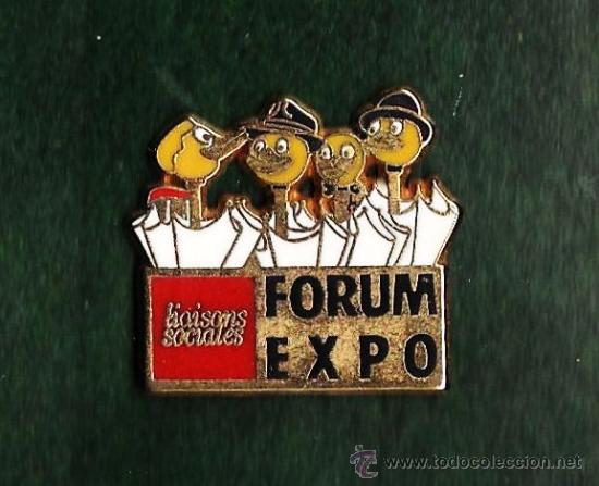 Pins de colecci&oacute;n: pin - forum expo - francia - metal esmaltado y troquelado - calidad