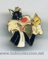 Pins de colecci&oacute;n: PIN WARNER BROS DIBUJOS ANIMADOS. GATO SILVESTRE Y PIOLIN. LOONEY TUNES. PINS.