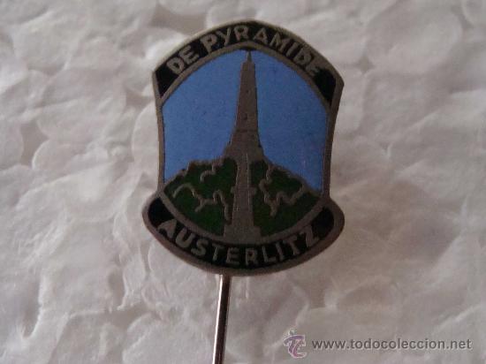Pins de colecci&oacute;n: ALFILER ANTIGUO. TURISMO. AUSTERLITZ, HOLANDA. MONUMENTO A NAPOLE&Oacute;N. PYRAMIDE . ALFILER PIN.