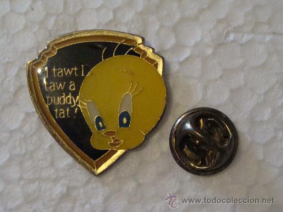 Pin's de collection: PIN DE DIBUJOS ANIMADOS. PIOL&Iacute;N. WARNER BROS. CANCI&Oacute;N I TAWT I TAW A PUDDY TAT.