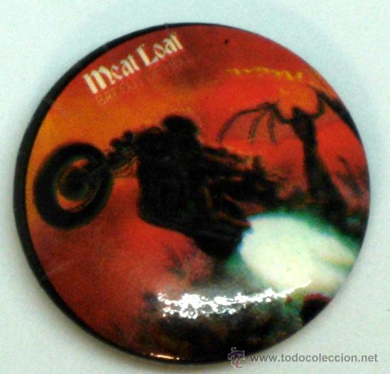 Pins de colecci&oacute;n: Chapa pin Meat Loaf a&ntilde;os 80