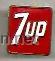 Pins de colecci&oacute;n: antigua insignia publicitaria de 7 Seven up