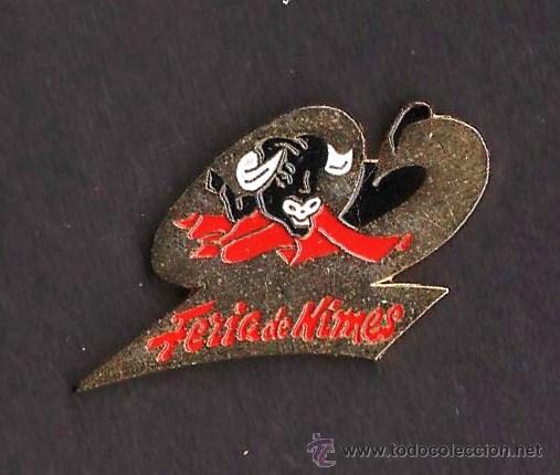Collection pins: pin - tauromaquia - feria de nimes - francia - corrida de toros - metal - esmaltado - calidad