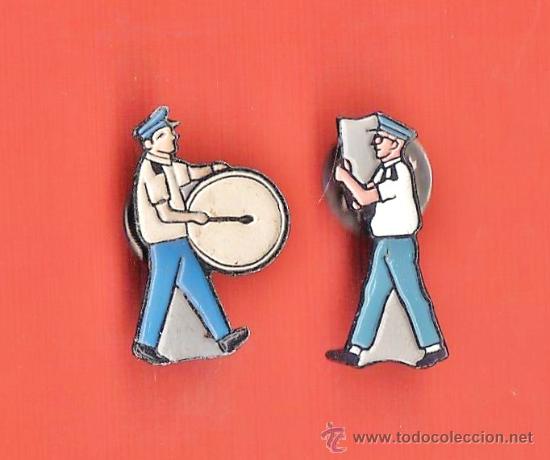 Sammlung von Pins: pin - banda de la ciutat / banda musica - seguici popular de tarragona- n&ordm; 61 y 62 -santa tecla- tgn