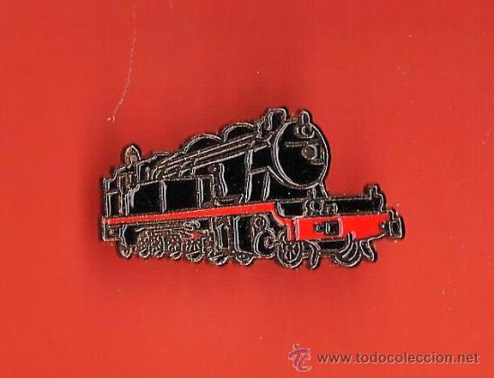 Pins e Spille di collezione: pin - ferrocarril / tren / locomotora antigua - metal esmaltado