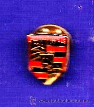 Pins de colecci&oacute;n: pin - automovil / coche - escudo porsche - metal lacado - a&ntilde;os 90