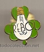 Pins de colecci&oacute;n: Bombillas Tr&eacute;bol. Antigua insignia publicitaria