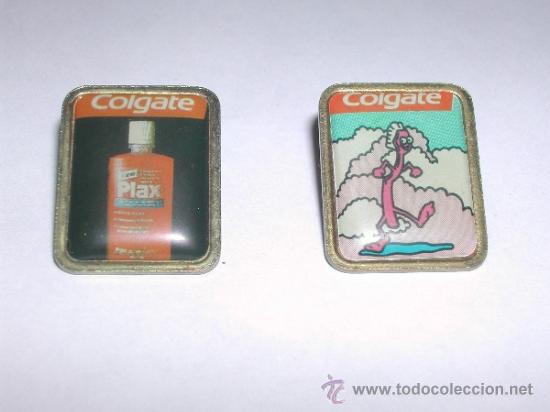 Pins de colecci&oacute;n: Lote 2 Pin Publicidad COLGATE