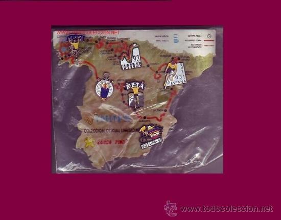 Pins de colecci&oacute;n: 6 PINS CON MAPA DE ESPA&Ntilde;A PRECINTADO - Foto 1