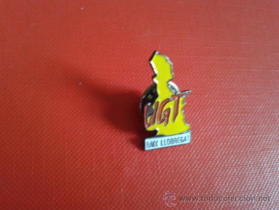 Pins de colecci&oacute;n: Pin UGT Uni&oacute;n General de Trabajadores Catalu&ntilde;a Baix Llobregat (Uni&oacute; General de Treballadors). Nuevo.