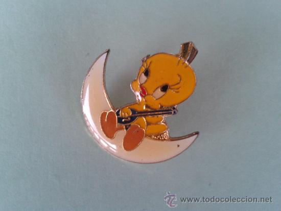 Pins de cole&ccedil;&atilde;o: Pin vitrificado Piol&iacute;n con luna Looney Tunes Warner Brothers Merrie Melodies
