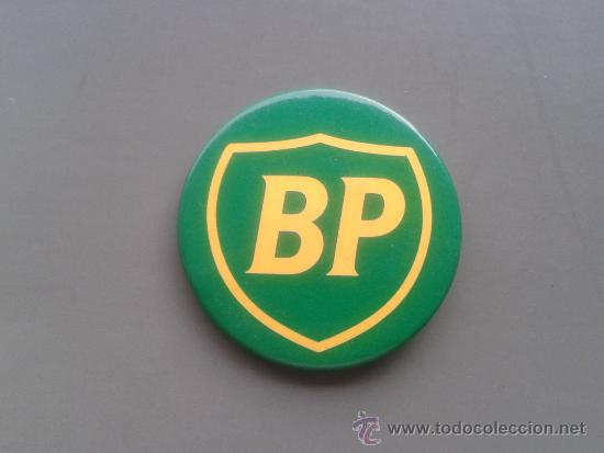 Pins e Spille di collezione: Chapa promocional BP British Petroleum compa&ntilde;era petrol&iacute;fera brit&aacute;nica