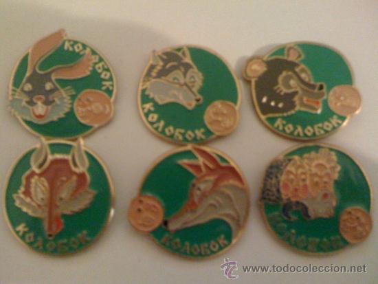 Pins de colecci&oacute;n: Colecci&oacute;n 6 insignias rusas - Cuentos infantiles