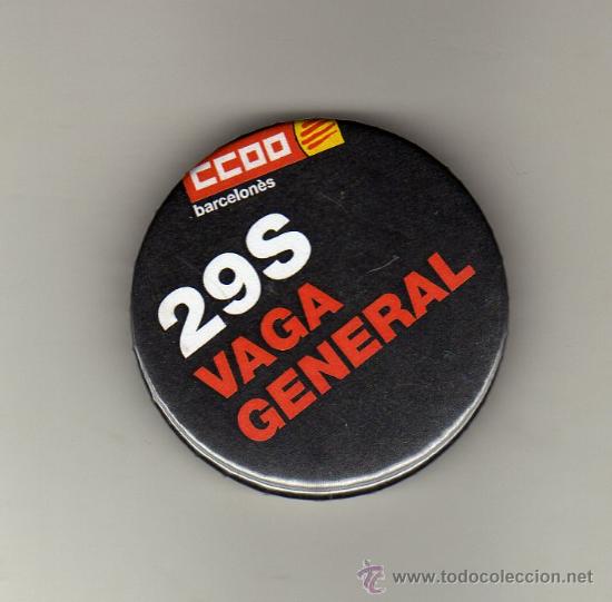Pins de colecci&oacute;n: PIN SINDICATO COMISIONES OBRERAS (CCOO) DEL BARCELON&Eacute;S - 29 septiembre vaga general -