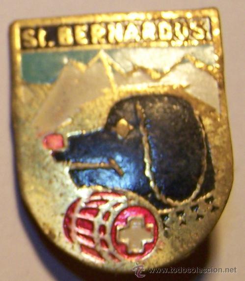 Pins de colecci&oacute;n: ANTIGUA PIN DE INSIGNIA DE ST. BERNARDOUS. METAL Y ESMALTE