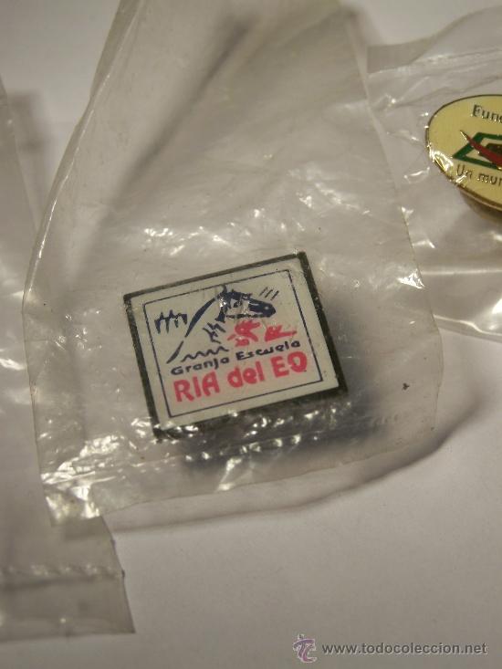 Collection pins: PIN GRANJA ESCUELA R&Iacute;A DEL EO (NUEVO, EN PRECINTO ORIGINAL)