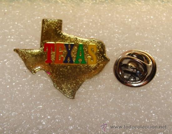 Pins e Spille di collezione: PIN DE ESTADOS UNIDOS. MAPA DEL ESTADO DE TEXAS.