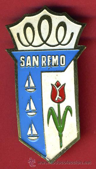 Pins e Spille di collezione: SUPER PIN , PUBLICIDAD SAN REMO , ANTIGUO , ORIGINAL