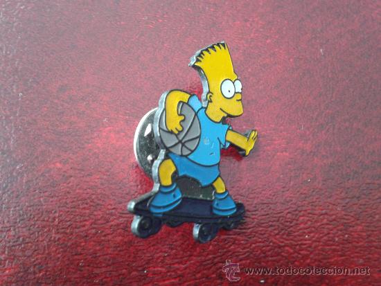 Pins de colecci&oacute;n: Pin Bart Simpson en monopat&iacute;n The Simpsons - Foto 1